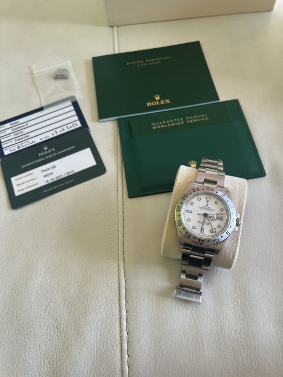 Rolex Orologi: Rolex Explorer II 16570 white polar – Usato da Bern venduto da Minok 1