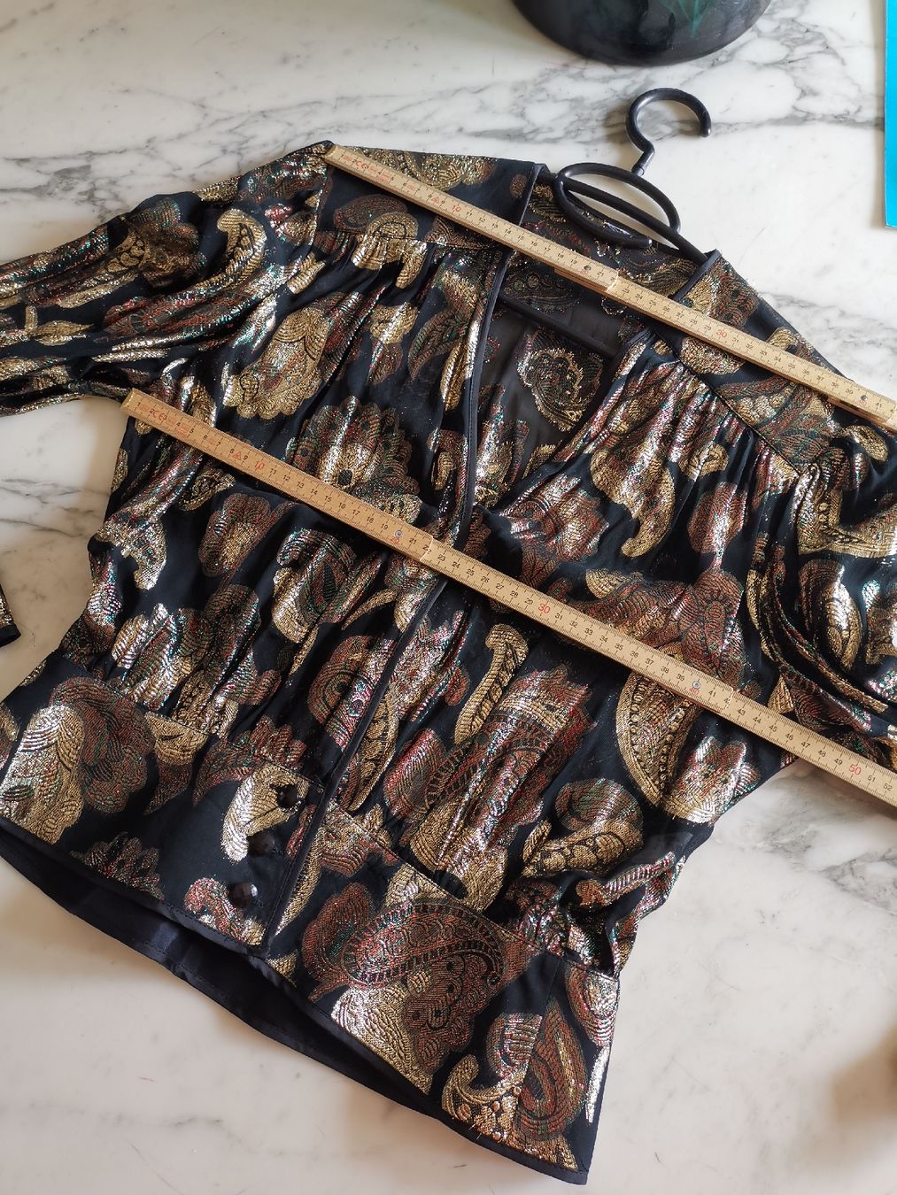 Camicette: Vintage Glitzer Blusen Jäckli  – Usato da Uerikon venduto da pink_flamingo 4