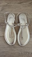 Ledersandalen mit Steinen Si Barcelona. Neu!