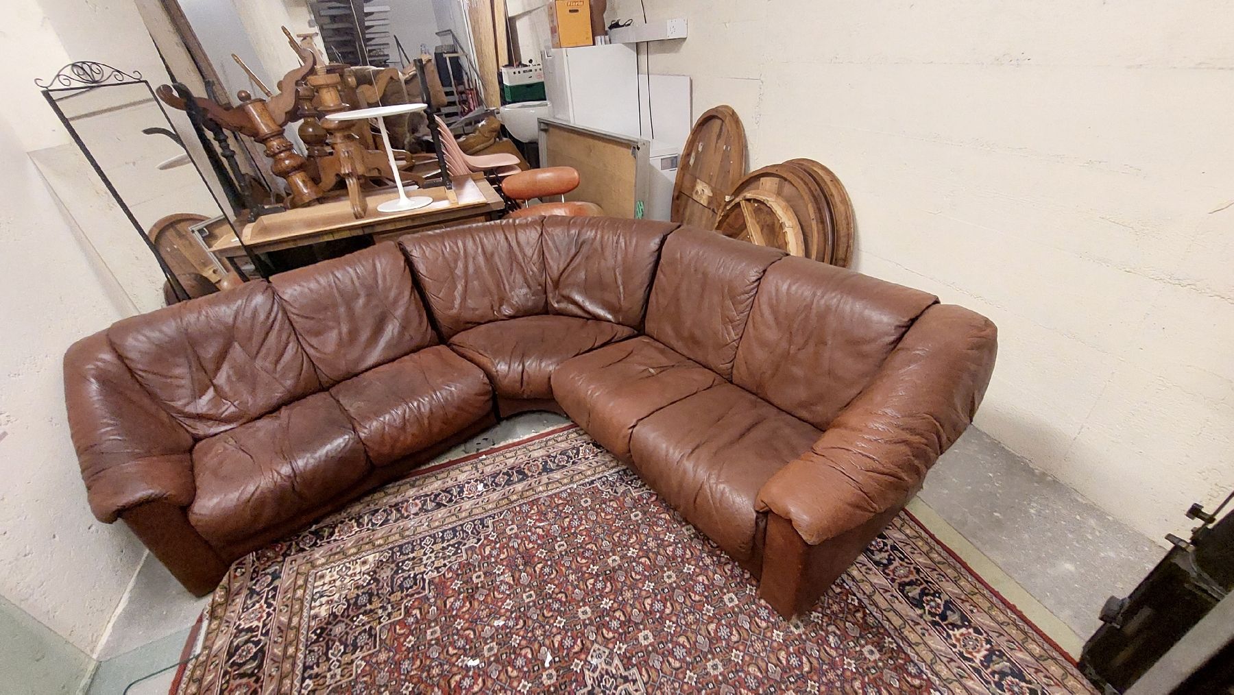 Ecksofa Leder braun Wohnlandschaft gebraucht Zustand. (Gebraucht) in Bern für CHF 1 – nur Abholung auf Ricardo kaufen