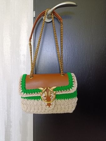 PINKO Handtasche gehäkelt , NEU!