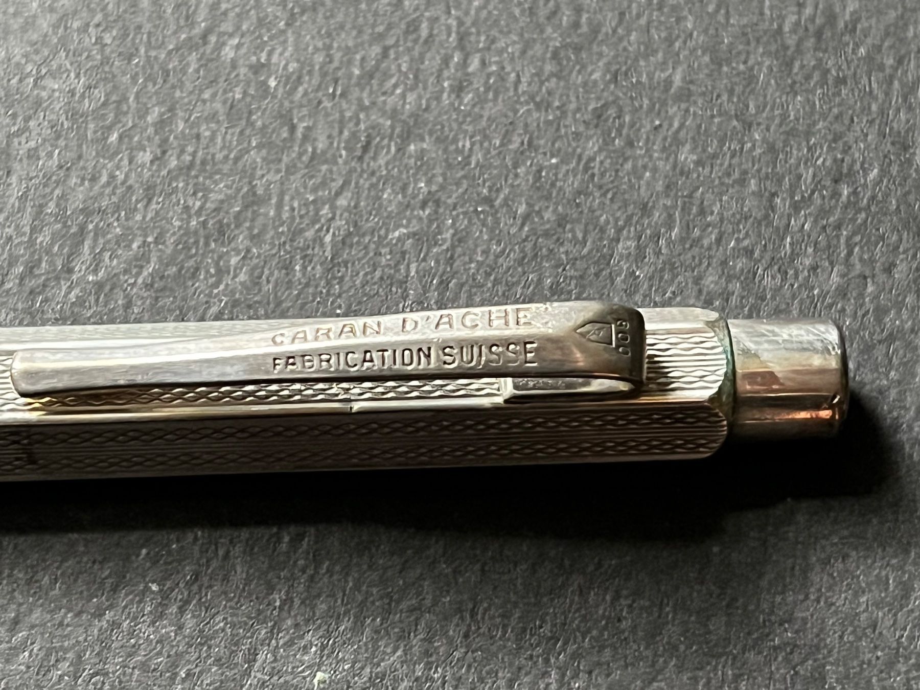 Caran D'Ache Matite, matite colorate & gessi: Alter Caran d’Ache Ecridor Minenhalter versilbert – Usato da Zürich venduto da FV.vintage 2