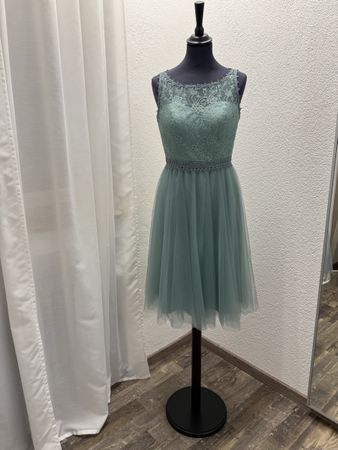 Cocktailkleid,Sagegrün, Grösse 36, Neuwertig