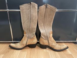 Gianni Barbato Cowboy Stiefel aus Schlangenleder