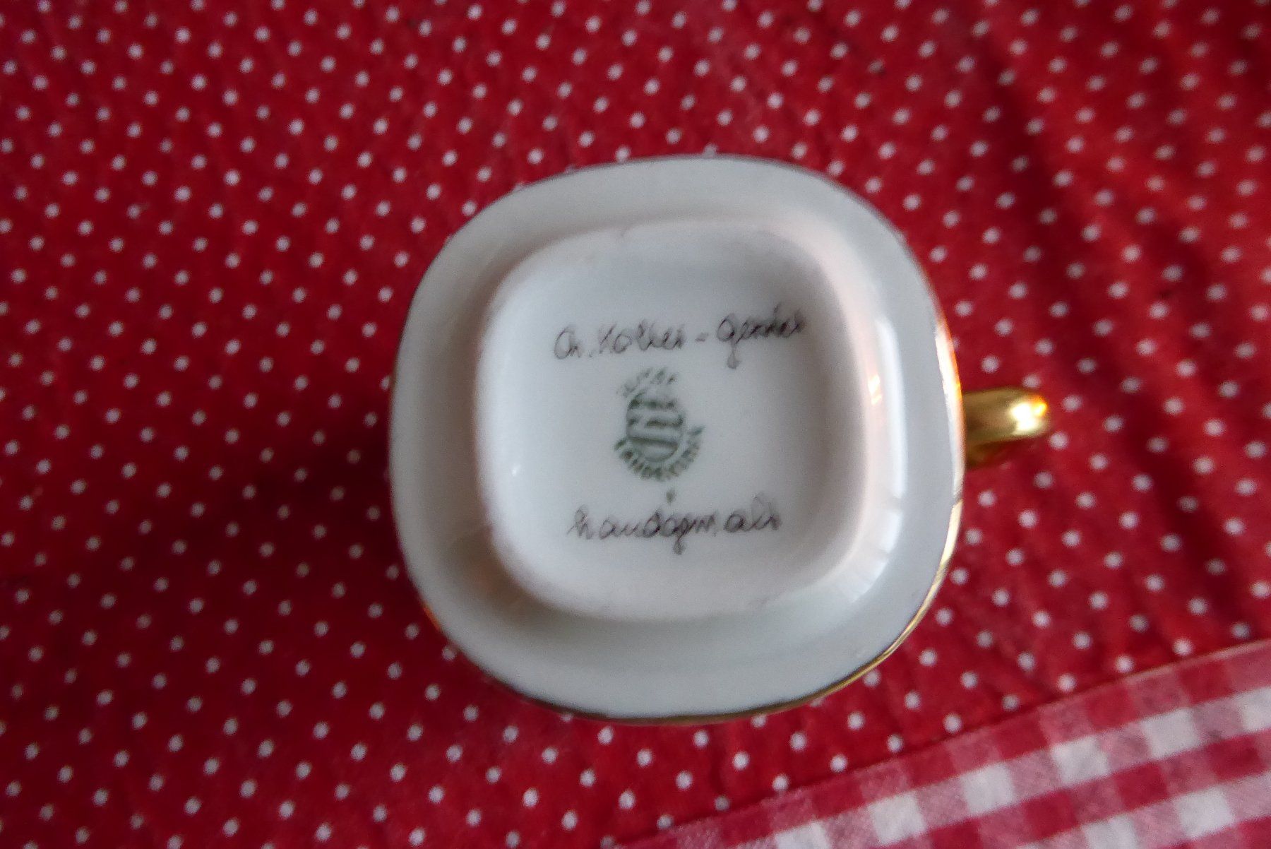 Tazze: 3 spezielle schöne Mocca Tassen mit Stempel – Usato da Sargans venduto da Benziner 6