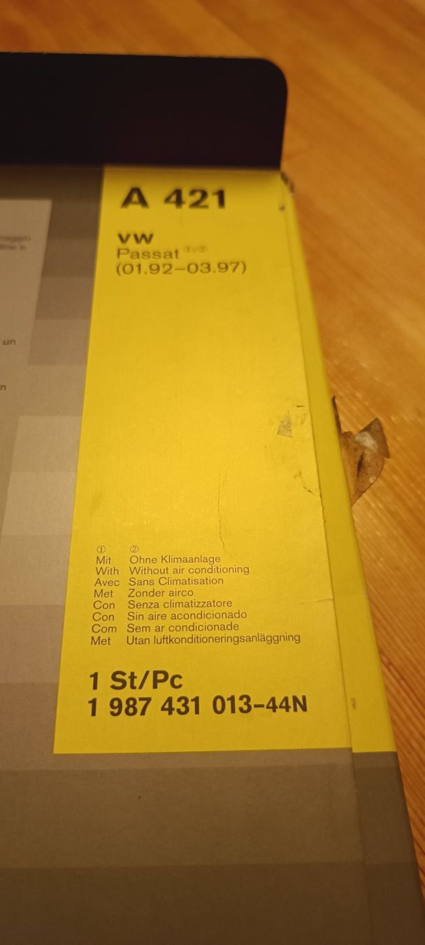 Volkswagen Alle Autoersatzteile: Bosch A 421 VW Passat – Neu und originalverpackt aus Münchwilen TG von Gandalf126 2