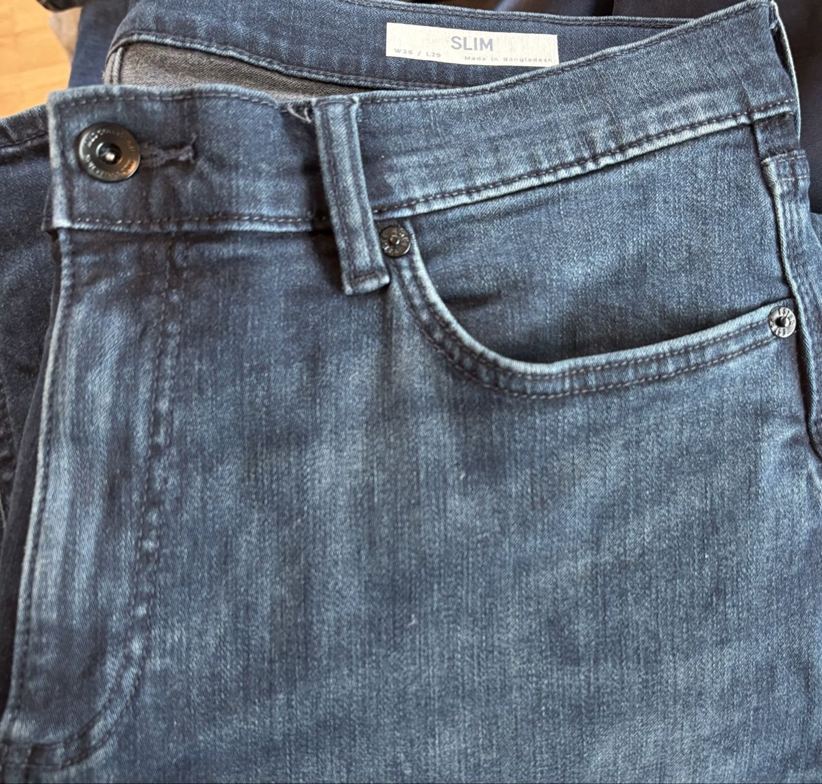 Jeans: Marks&Spencer blue/black Slim Men's Jeans - Size 36 – Gebraucht aus Nyon von Iamher 3