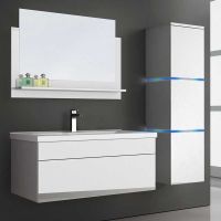 11857 - LED Badmöbel Set WANGEN BIG L - Weiss
