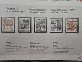 Helvetia Dauermarke Postbeförderung
