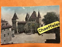 Alte Ansichtskarte Nyon, Schloss - Rarität, Vintage!