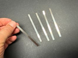 Nickel, Blechstreifen 100x5x0,1 mm, 5 Stück