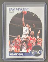 NBA Sam Vincent mit Michael Jordan #12 1990 NBA Hoops Card