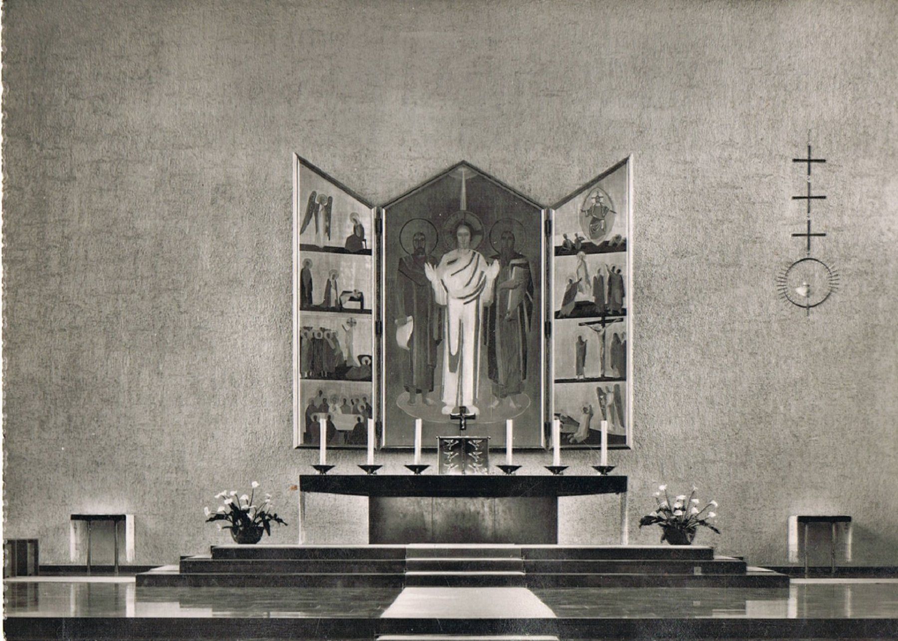 Ansichtskarten: Aarau, Altar der Röm.-kath. Kirche – Gebraucht aus Buchs AG von Baerfisch