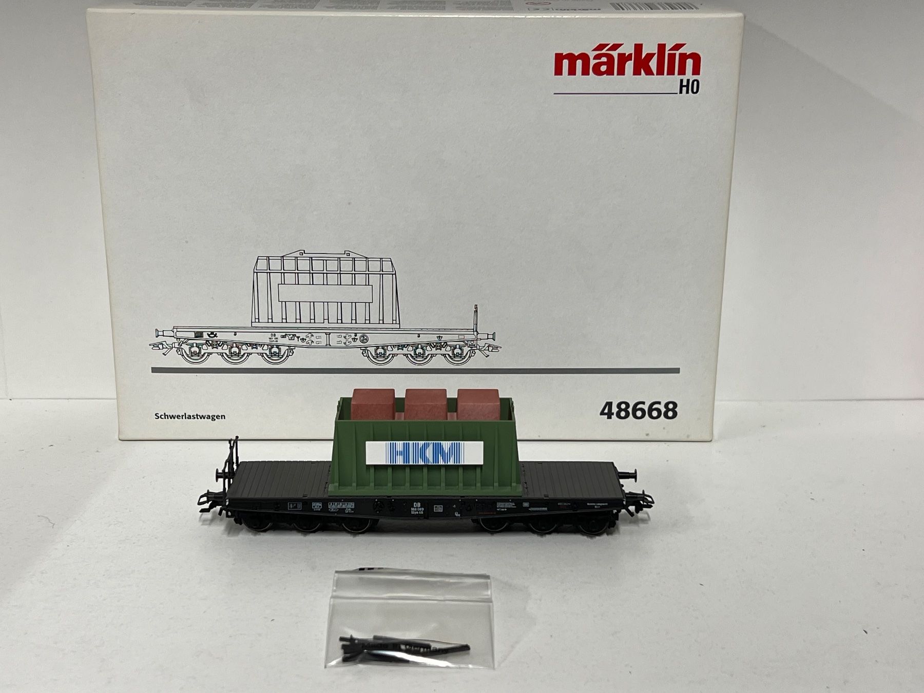 Märklin Modellini di ferrovie: Märklin 48668 Schwerlastwagen H0 AC – Usato da Neuenhof venduto da ludovicco 3