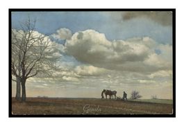 PAYSANS AUX CHAMPS - 1910 "Métiers de la Terre"