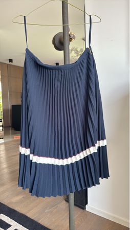 SALE Elegantes Plissee Rock - Navy Blau S/M Ralph Lauren