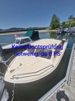 Fischerboot mit Kabine und Yamaha Motor 8 PS