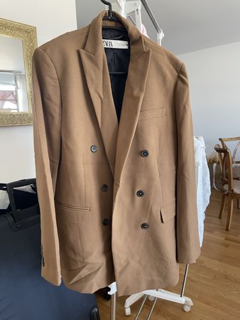 Zara Brown Suit Jacket