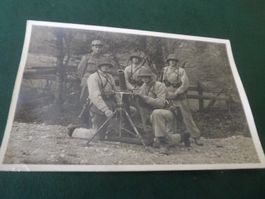 Foto Militär Mörser Truppe Uniform historische Aufnahme a...
