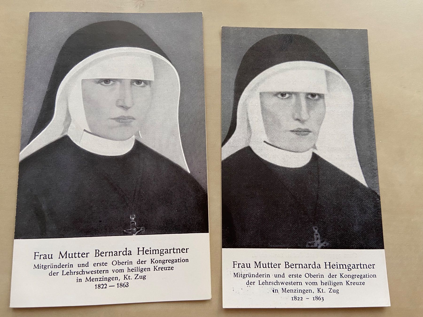 Foto & Immagini: 5 Heiligenbildchen Mutter Bernarda Heimgartner Menzingen – Usato da Luzern venduto da waterfront1 3