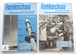 2 Hefte Funkschau Nr. 1,2 vom Januar 1959, je ca 40 Seiten