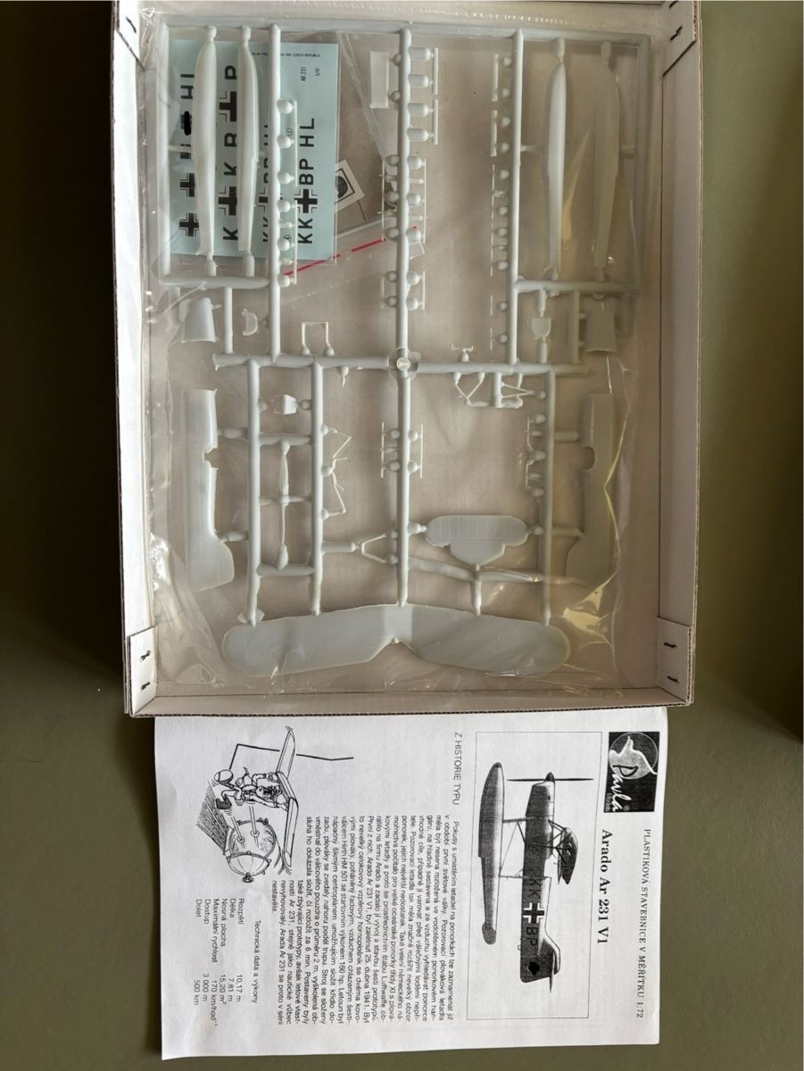 Modellbausätze & Standmodelle: Arado Ar 231 V1 1/72 – Neu und originalverpackt aus Kloten von CalcioNMore 1