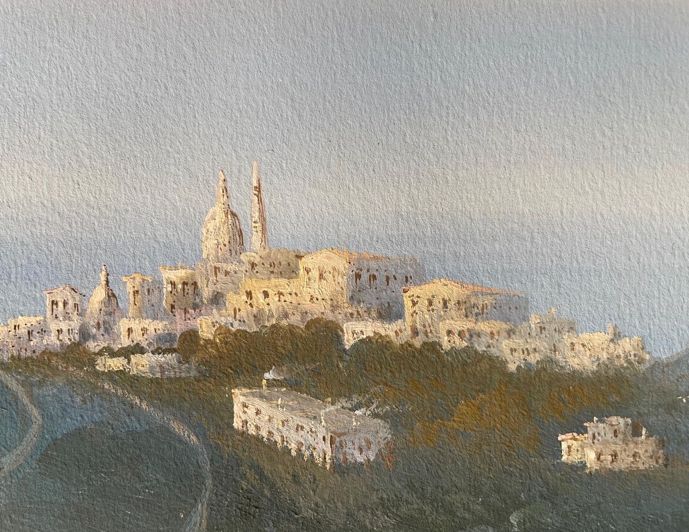 Dipinti: AUGUSTO CORELLI 1853/1918 GOUACHE DES ENVIRONS DE NAPLES – Usato da Genève venduto da aic_p8ld 2