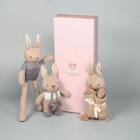 Baby Häschen Geschenkset Taupe Geschenkbox ab Geburt