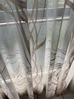 1 Tagesvorhang mit beigen Streifen - 110 x 220 (E9)