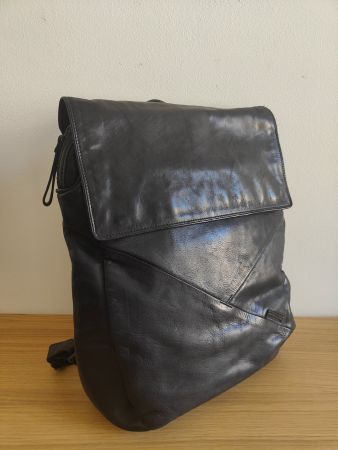 Lederrucksack schwarz, Aunts & Uncles, guter Zustand
