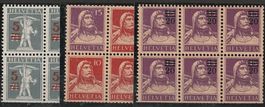3 Blätter aus Markenheft Nr. 19-1921