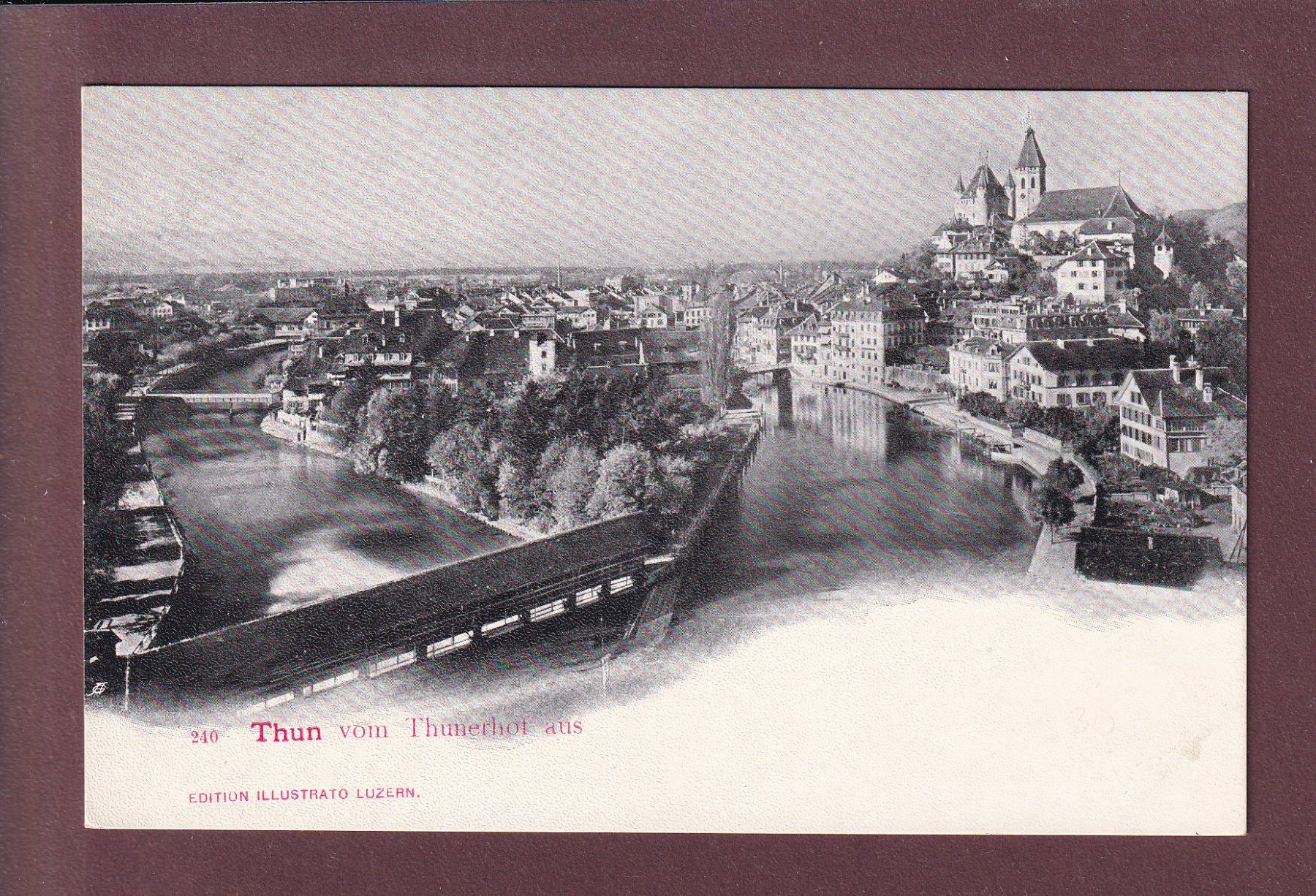 Cartoline postali: THUN vom Thunerhof aus – Usato da Pully venduto da nicecards