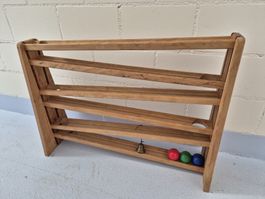 Kugelbahn aus Holz mit Glöckchen & Kugeln