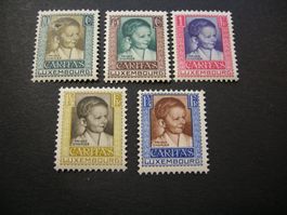 1931 LUXEMBURG PRINZ CHARLES MiNR. 228/231 POSTFRISCH/*falz