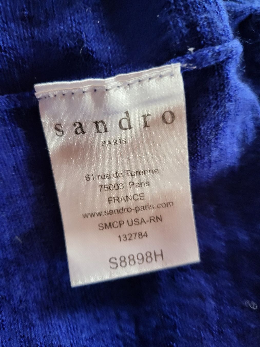 Sandro Maglioni & Felpe: pull  Sandro bleu merinos / cachemire / dentelle/ TS – Usato da Niedergösgen venduto da Eva2410 8