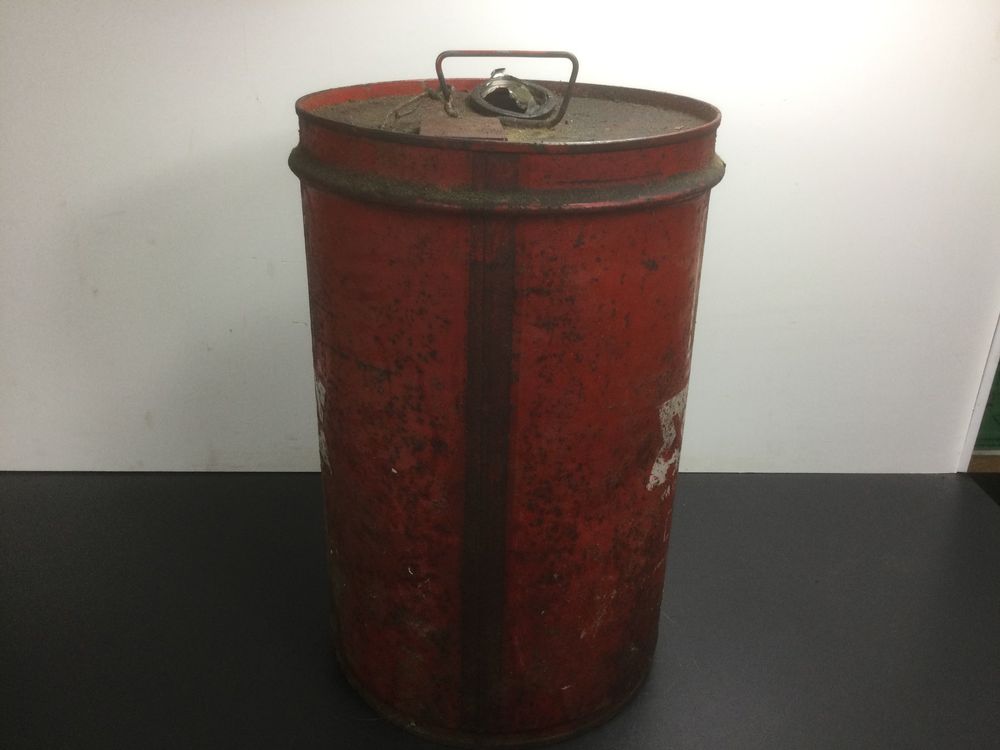 Antike grosse Shell x-100 Ölkanne Fass | Kaufen auf Ricardo