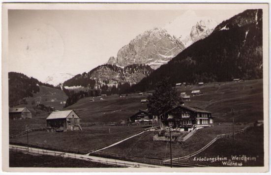 Cartoline postali: Wildhaus - Erholungsheim Weidheim – Usato da Binningen venduto da Mountainrider
