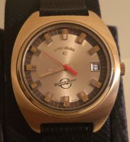 Montre vintage Lord Elgin Swissonic plaqué or, Suisse.