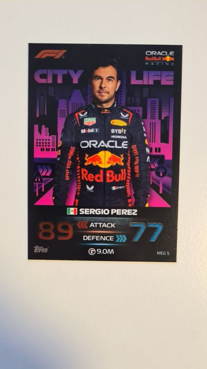 2023 Topps Stickers F1 Formula 1 Promo Card Sergio Perez #F1S