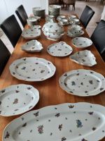 antiker Herend Speiseservice Papillon & Fleur ca. 50 Teile