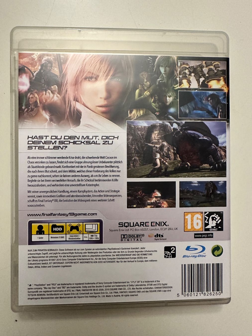 Spiele: PlayStation 3 Game FINAL FANTASY XIII – Gebraucht aus Münsingen von Ganjam 2