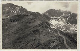 GR 220 Arosa Hörnligrat mit Hütte Gasthaus-Stempel 1947