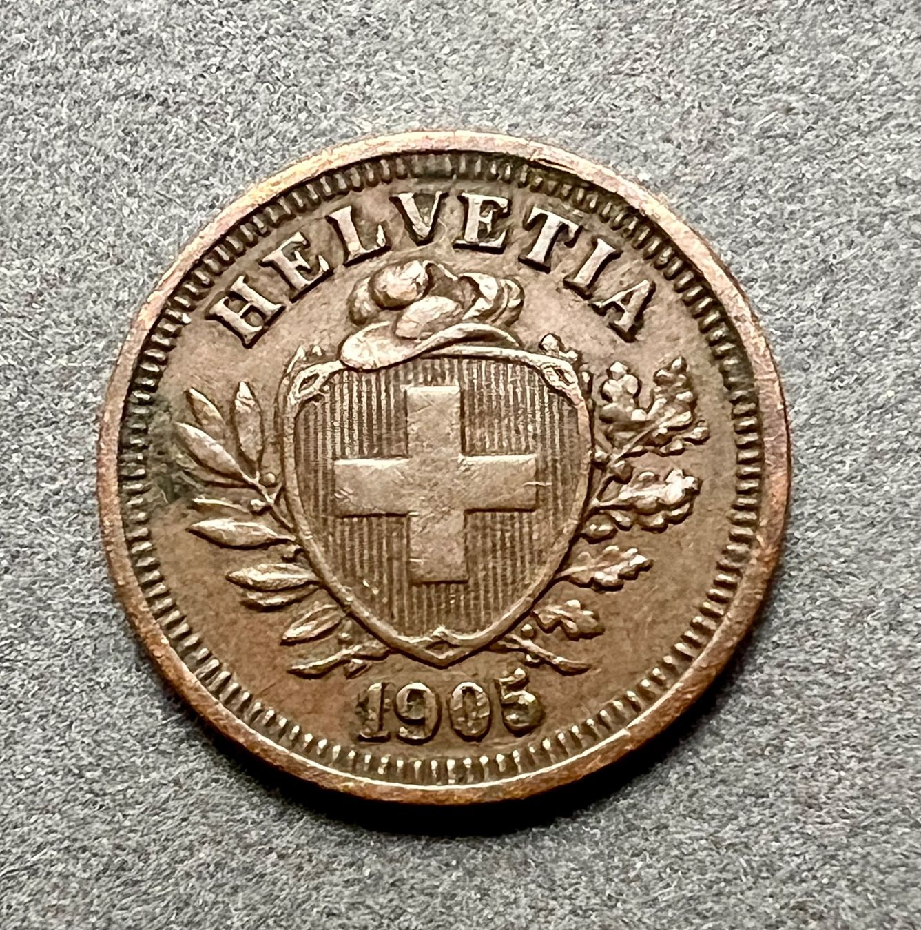 Tutti le monete: 1 Rappen 1905 Schweiz – Usato da Vaduz venduto da Vella007