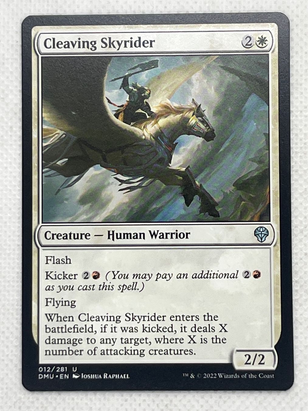 Magic The Gathering Sammelbilder & Trading cards: MTG Cleaving Skyrider DMU 012 Englisch Uncommon – Gebraucht aus Hinterkappelen von Kim1992