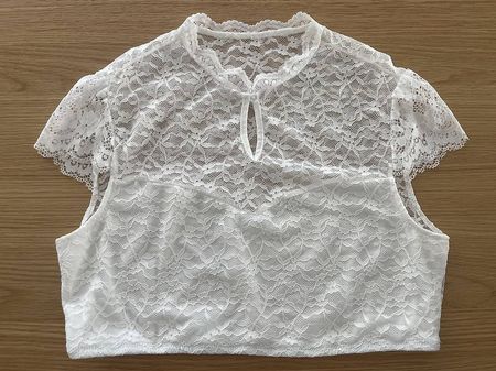 Oktoberfest Dirndlbluse weiss ca. Gr. L