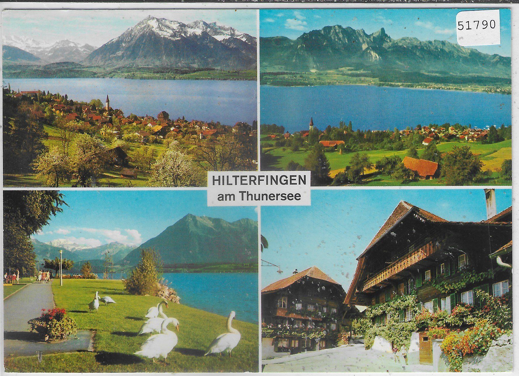 Cartoline postali: Hilterfingen am Thunersee - Multiview – Usato da Ettingen venduto da Kartenplanet