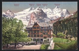 Hohfluh, Hotel Wetterhorn, Alpenmassiv