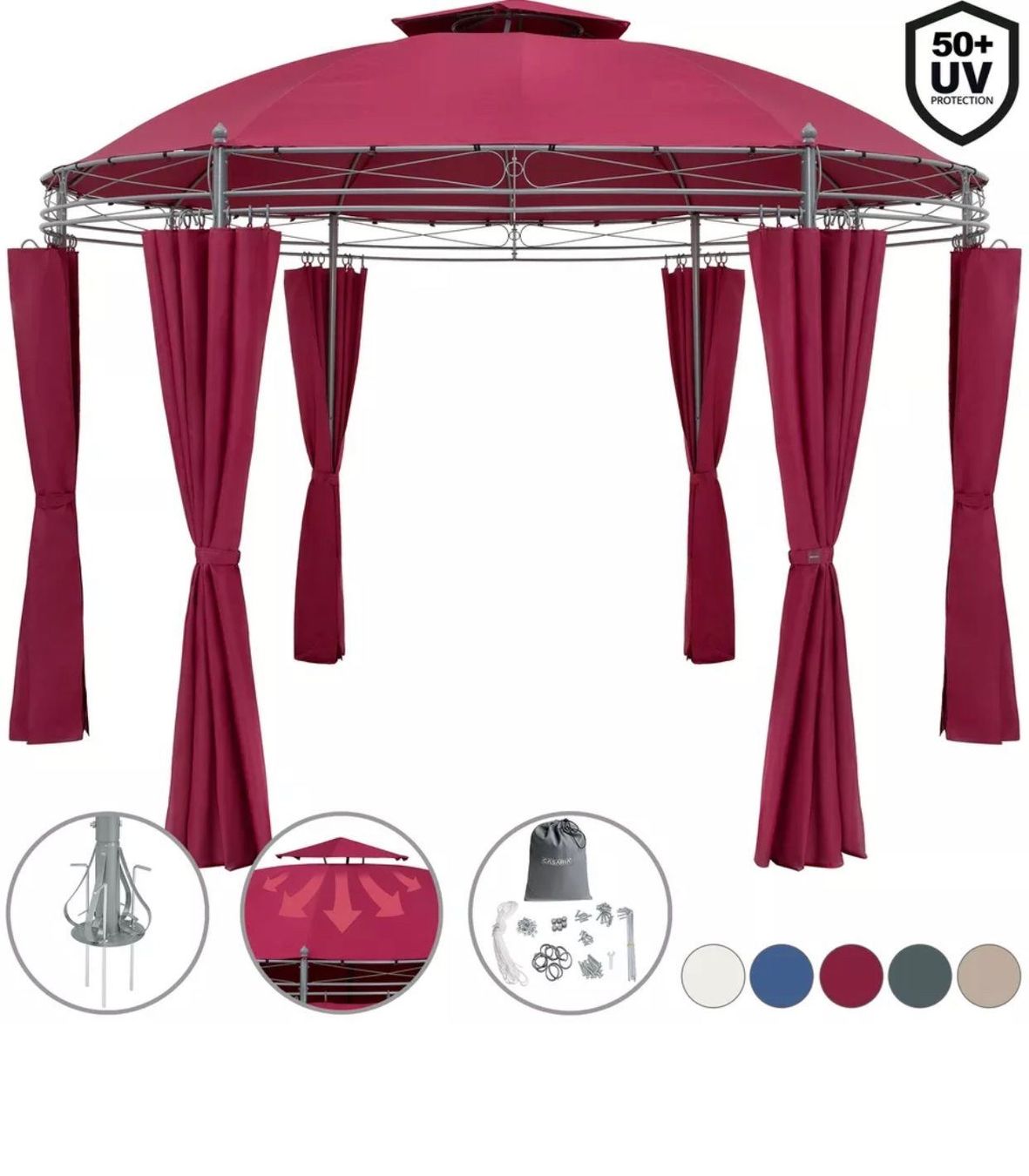Zelte & Pavillons: Pavillon Gartenzelt Gartenpavillon Ø 350 – Neu und originalverpackt aus Amriswil von JaJa-Express