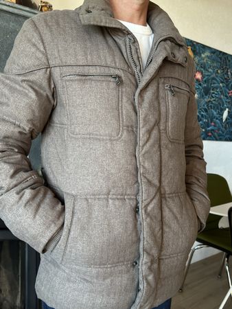   Veste homme Navyboot beige, style matelassé, taille S