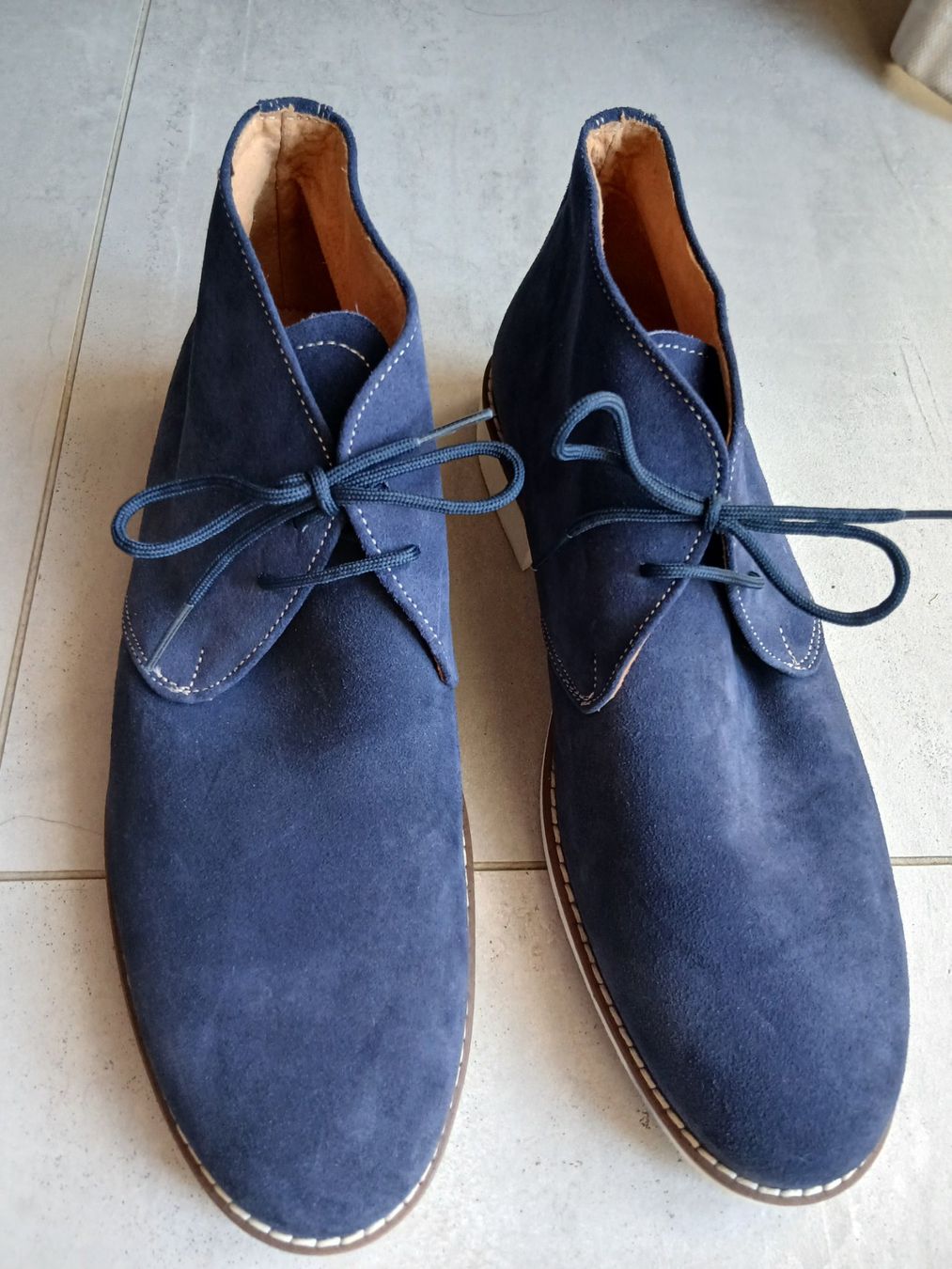 Scarpe da uomo: Bottines bleues en daim pointure 43 état neuf – Usato da Satigny venduto da Asaksa 2